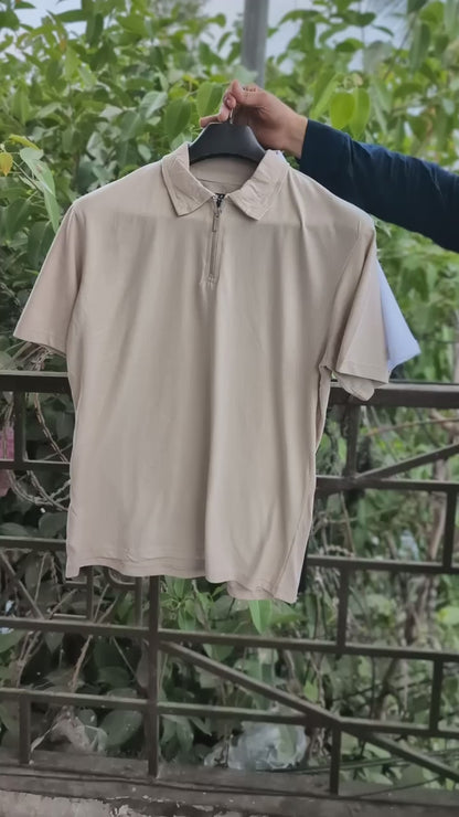 SIMPLE ZIP POLO